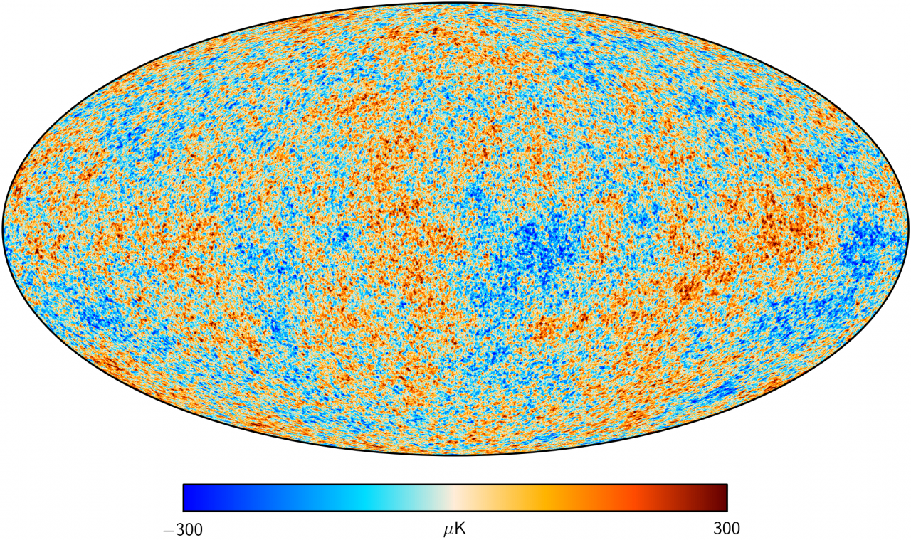 Cosmic microwave background map
