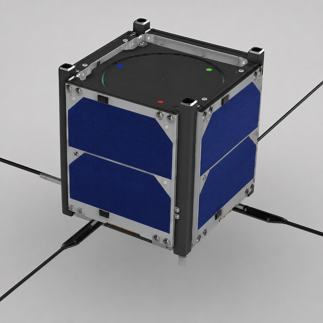 UM6PSaT CubeSat represented in orbit