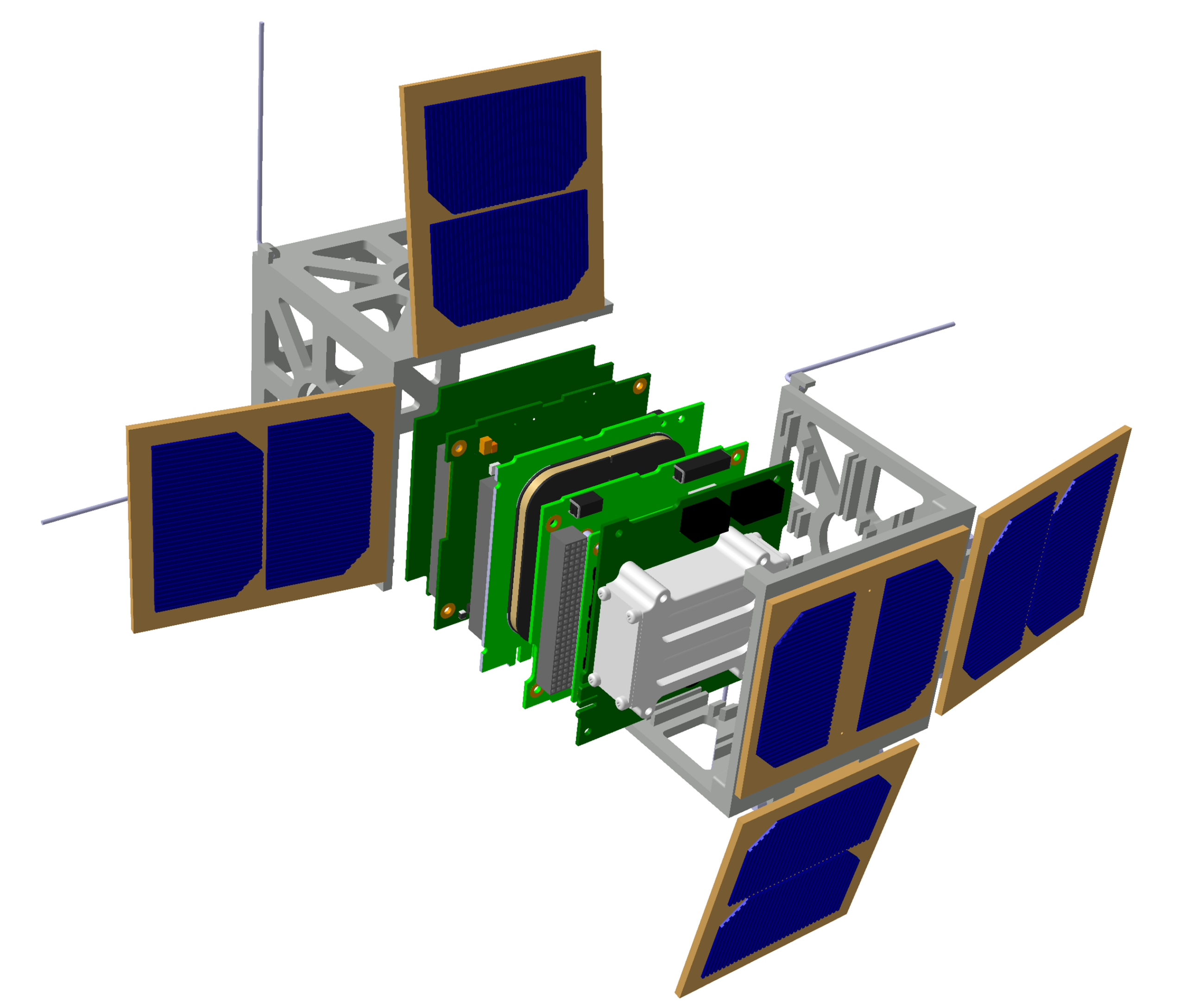 Exploded technical model of UM6PSaT